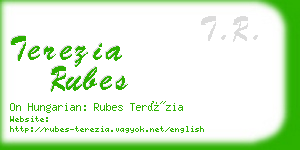 terezia rubes business card